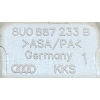 B1 PORSCHE MACAN S 2015 ZAŚLEPKA MOCOWAŃ ISOFIX 8U0887233B 8U0887187