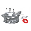BMW 5 G60 G61 ŚLIZG WSPORNIK MOCOWANIE PRZÓD PRAWE 8084696