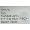 CUPRA BORN VW ID.3 OSŁONA DOLNA PODWOZIA 1EA825236D