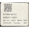 P4 TOYOTA RAV4 RAV-4 V 5 2020 - PRAWA LAMPA TYŁ TYLNA KLAPY 81580-42151