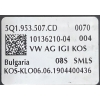 VW SKODA SEAT PRZEŁĄCZNIK TAŚMA MANETKI 5Q1953513AP 5Q1953507CD 06.06.19