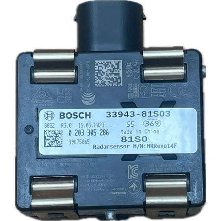 SUZUKI SWIFT MK8 RADAR SENSOR DISTRONIC 33943-81S03 0203305286