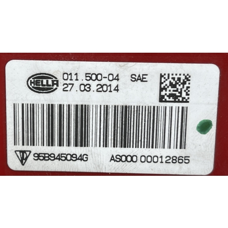 B1 PORSCHE MACAN S 2015 LAMPA PRAWA TYŁ TYLNA USA  95B945094G