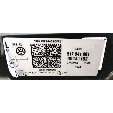 VW SPORTSVAN LIFT LAMPA LEWA FULL LED 517941081