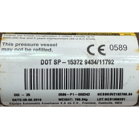 P8 GMC YUKON XL DENALI IV 2015 - LEWA KURTYNA AIRBAG PODUSZKA GM 84652222