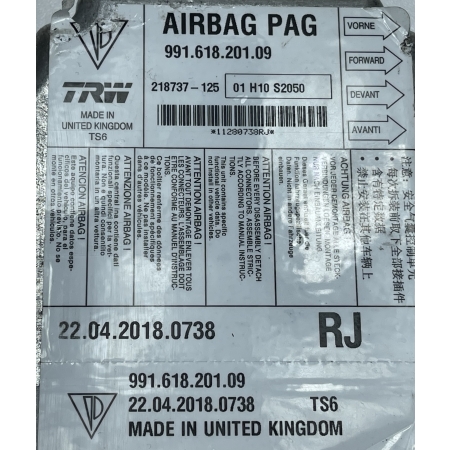 PORSCHE 911 991 MODUŁ SENSOR AIRBAG PODUSZEK POWIETRZNYCH 99161820109