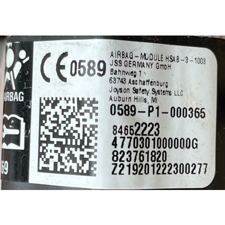 P8 GMC YUKON XL DENALI IV 2015 - PRAWA KURTYNA AIRBAG PODUSZKA GM 84652223