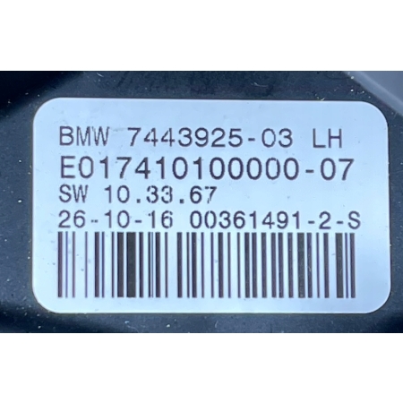 MINI F55 F56 LUSTERKO ZEWNĘTRZNE LEWE 5 PIN 7443925
