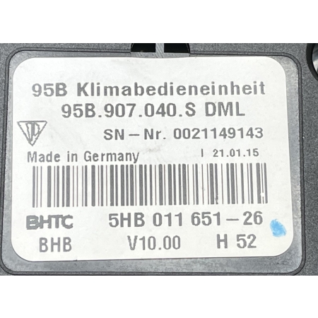 B1 PORSCHE MACAN S 2015 PANEL STEROWANIA KLIMATYZACJI 95B907040S 95B907042J