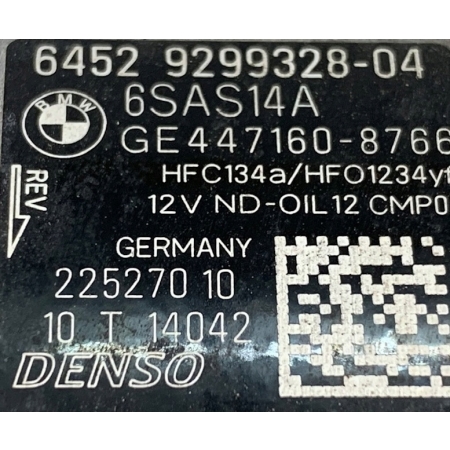 U5 BMW 3 F32 F33 F36 2.0 KOMPRESOR SPRĘŻARKA KLIMATYZACJI 9299328 6SAS14A
