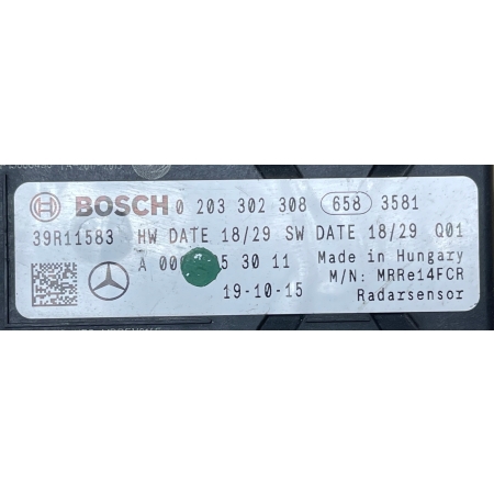 MERCEDES A-KLASA W177 B-KLASA W247 RADAR SENSOR DISTRONIC A0009053011