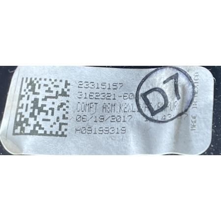 O2 CADILLAC ESCALADE IV 2014 - SCHOWEK PASAŻERA 23105162 23315157