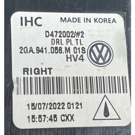 VW T-ROC R-LINE LIFT 2021 - MODUŁ JEŻ LED DRL PRAWY 2GA941056M