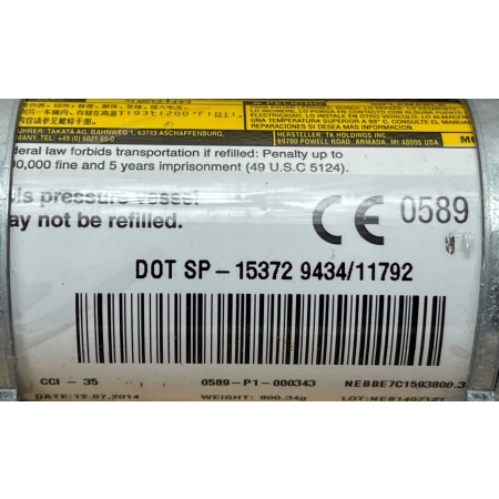 P2 CADILLAC ESCALADE IV 2014 - PRAWA KURTYNA AIRBAG PODUSZKA GM 23177704