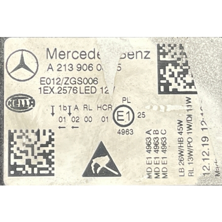 MERCEDES 213 LIFT FULL LED LAMPA PRAWA PRZÓD A2139060805