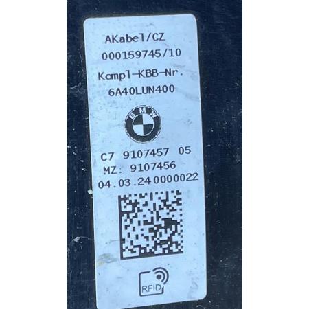 BMW G21 G26 PRZEWÓD WIĄZKA KABEL PLUS AKUMULATORA 9107457 9107456