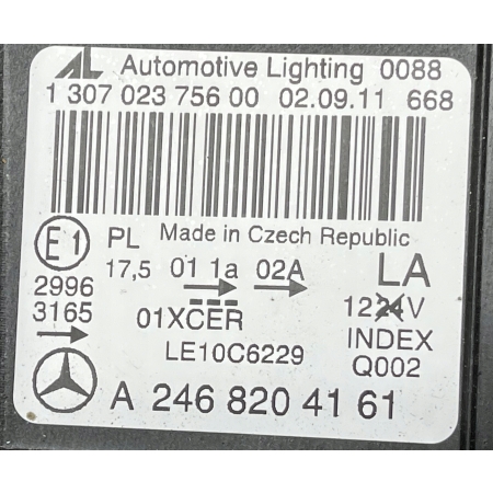 MERCEDES B-KLASA 246 LAMPA LEWA PRZÓD BI XENON A2468204161 02.09.11