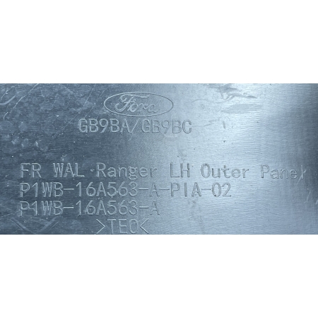 D37 FORD RANGER VI 6 2021 - NADKOLE LEWE PRZEDNIE P1WB-16A563-A