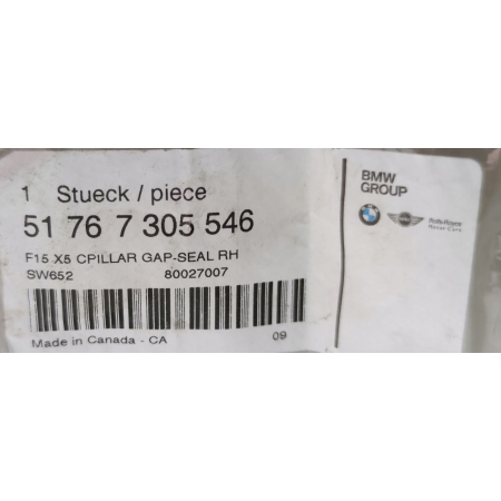 USZCZELKA DRZWI PRAWA TYŁ BMW X5 F15 7305546