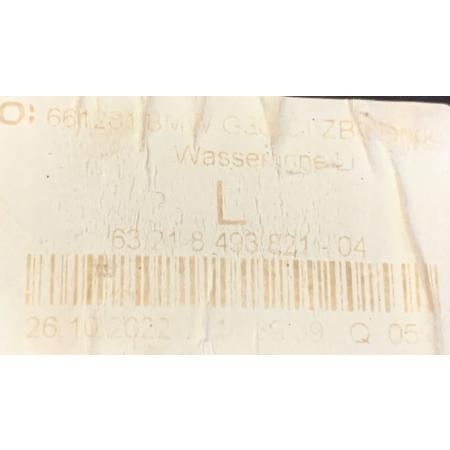 BMW G30 LIFT LISTWA OSŁONA LAMPY LEWA TYŁ 8493821