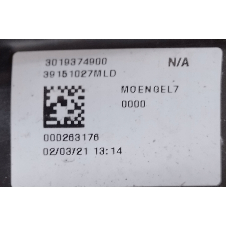 WZMOCNIENIE BELKA ZDERZAKA PRZÓD OPEL ASTRA K V 39151027