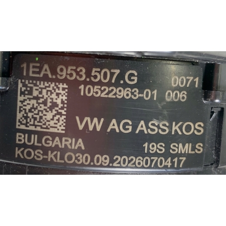 VW ID.3 ID3 PRZEŁĄCZNIK ZESPOLONY TAŚMA MANETKI 1EA953507G 28.09.2020