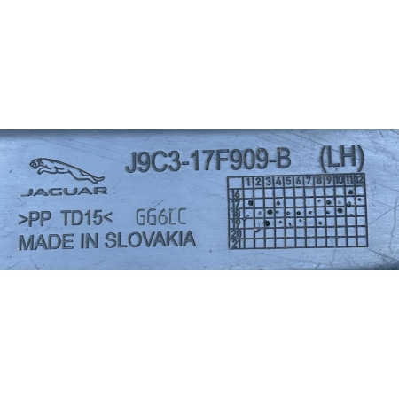 JAGUAR E-PACE LEWA KRATKA ZAŚLEPKA KRATKI PRZÓD J9C3-17F909-B