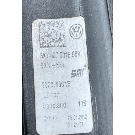 VW GOLF VI CABRIO LUSTERKO LEWE ZEWNĘTRZNE 6 PIN 5K7857501E