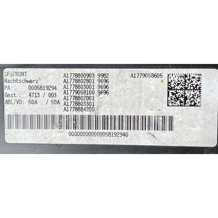 MERCEDES A-KLASA W177 AMG ŚLIZG PRAWY ZDERZAKA PRZÓD A1778800903