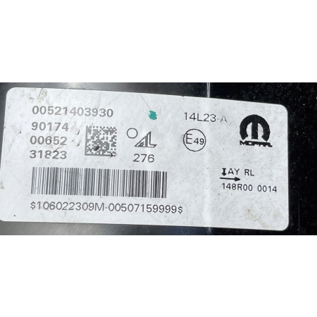 3 FIAT 500E II 2020 - HALOGEN LED DRL ŚWIATŁO DZIENNE LEWY 00521403930