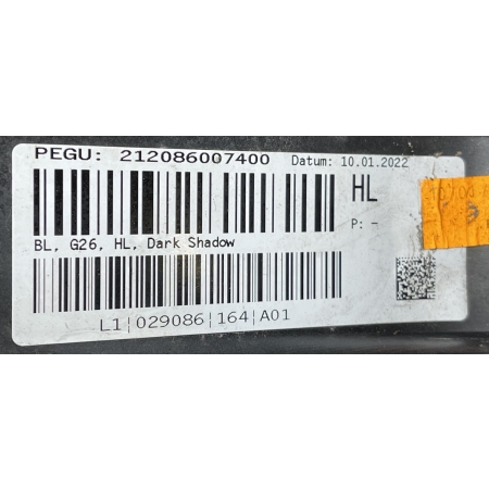 BMW 4 G26 M-PAKIET NAROŻNIK KRATKA ZDERZAKA LEWY TYŁ  8078587