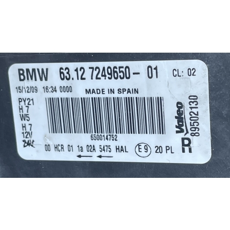 BMW 1 E87 E81 E82 LIFT LCI LAMPA PRAWA PRZÓD  7249650 15.12.09