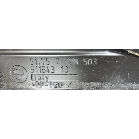 BMW E90 E91 E92 E93 OSŁONA DOLNA CHŁODNICY SILNIKA USZCZELKA 7128503