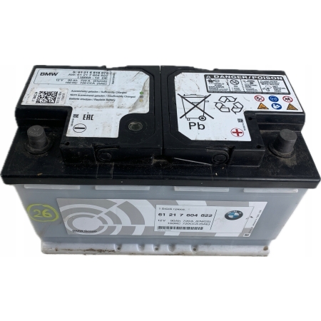 AKUMULATOR BMW 90 Ah 720A 12V 6818075 7604822 2017 ROK
