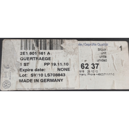 $ VW CRAFTER 06-16 WZMOCNIENIE TYŁ 2E1801461A