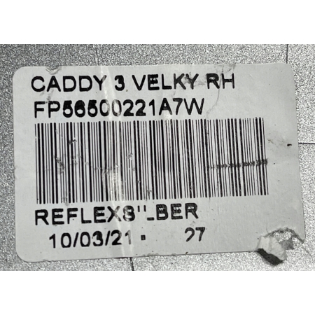 A59 VW CADDY III VW T5 OBUDOWA LUSTERKA PRAWA 7H1857528C A7W REFLEX SILBER