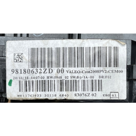 CITROEN C4 PICASSO II PRZEŁĄCZNIK ZESPOLONY TAŚMA MANETKI 98180632ZD
