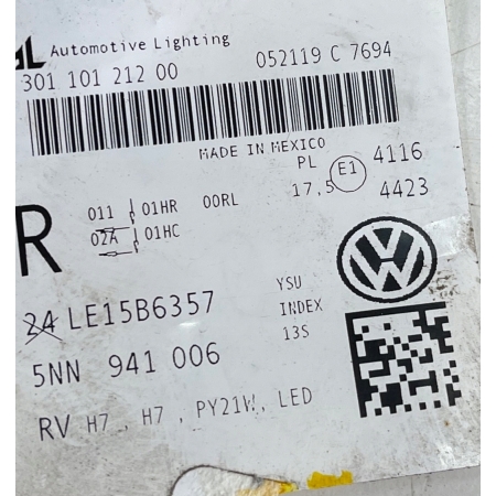 ~ VW TIGUAN II ALLSPACE DEKIELEK MODUŁ ŻARÓWKA