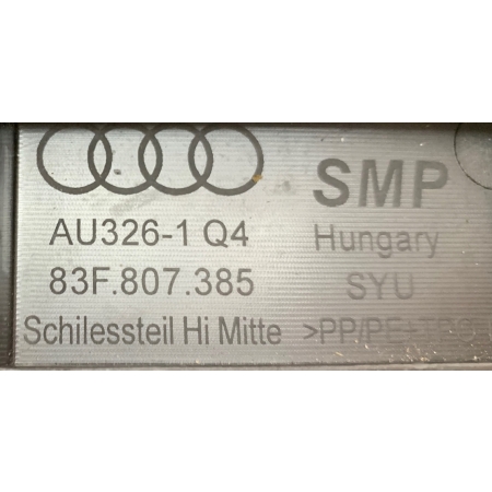 WZMOCNIENIE ŚLIZG ZDERZAKA ŚRODKOWY TYŁ AUDI Q3 II 19- 83F 83F807385
