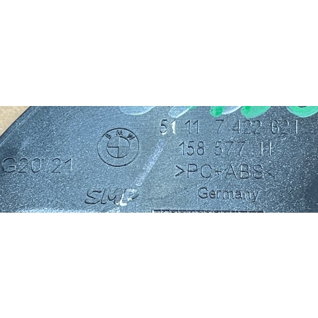 : ZAŚLEPKA HAKA ZDERZAKA PRZÓD BMW G20 G21 7422621