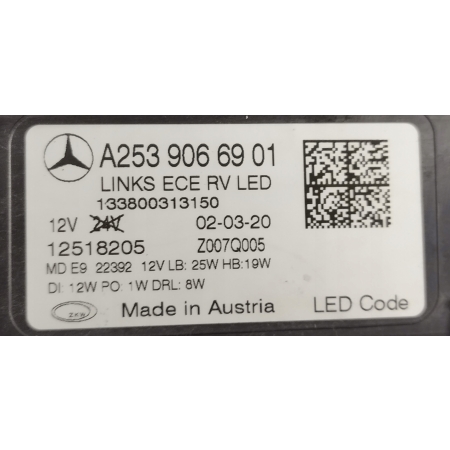 MERCEDES GLC W253 LIFT LAMPA LEWA PRZÓD FULL LED A2539066901 02.03.20