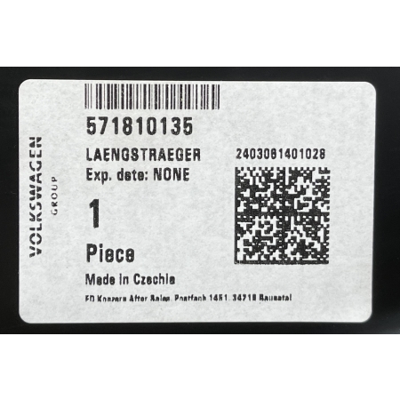 VW TIGUAN III ŚLIZG WSPORNIK MOCOWANIE LEWY PRZÓD GÓRNE 571810135