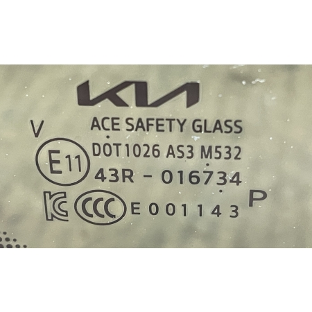 B3 KIA CARNIVAL IV 2020 -  PRAWA SZYBA KAROSERYJNA 87820-R0010