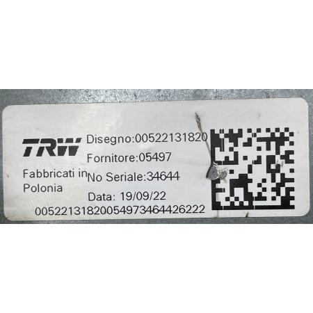 JEEP COMPASS II LIFT WSPOMAGANIE ELEKTRYCZNE KOLUMNA 00522131820