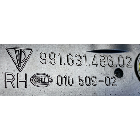 PORSCHE 911 991 ODBLASK ZDERZAKA TYŁ PRAWY ORYGINAŁ 99163148602