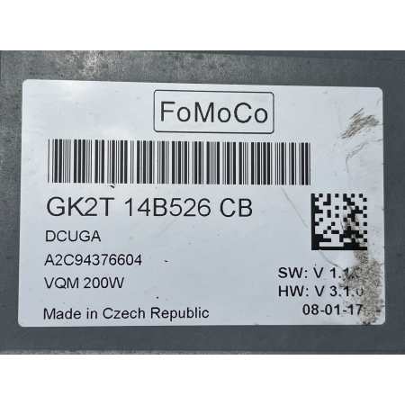 B2 FORD TRANSIT CUSTOM 2013 -  MODUŁ STEROWNIK NAPIĘCIA GK2T-14B526-CB