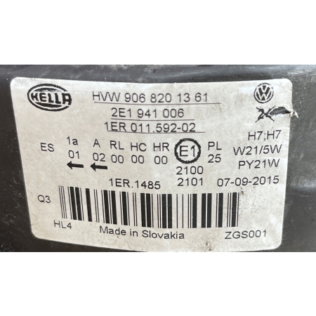 VW CRAFTER 2015 SILNICZEK REGULACJI LAMPY HELLA 008830-00
