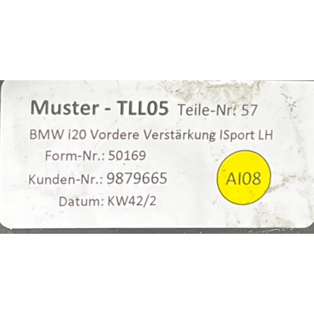 : BMW IX I20 21- ŚLIZG ZDERZAKA LEWY PRZÓD 9879665