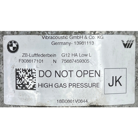 AM2 AMORTYZATOR PNEUMATYCZNY MIECH TYŁ LEWY BMW G11 G12 LOW 8617101