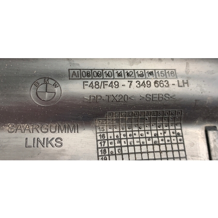 BMW X1 F48 LIFT USZCZELKA DRZWI LEWA TYŁ 7349663